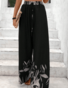 Drawstring High Waist Relax Fit Long Pants