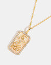 Rhinestone Constellation Pendant Copper Necklace