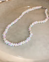 Titanium Steel Rice Bead Necklace