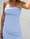 Slit Tube Midi Dress