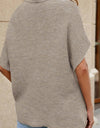 Mock Neck Short Sleeve Sweater