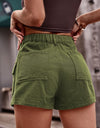 High Waist Denim Shorts with Pockets