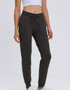 Double Take Tied Joggers with Pockets