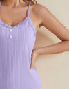 Ribbed Scoop Neck Top and Shorts Lounge Set