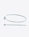 Adored 925 Sterling Silver Moissanite Hoop Earrings