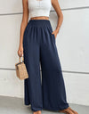 Wide Waistband Relax Fit Long Pants