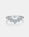 Inlaid Moissanite 925 Sterling Silver Ring