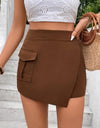Pocketed High Waist Shorts