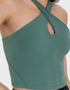 Crisscross Grecian Neck Active Cami