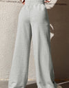 Drawstring Wide Leg Pants with Pockets
