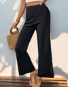 Lace Detail Wide Leg Pants