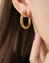 18K Gold-Plated Huggie Earrings