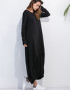 Full Size Round Neck Long Sleeve Sweatshirt Dress