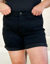 Judy Blue Full Size High Waist Tummy Control Cuffed Denim Shorts