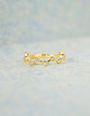 18K Gold-Plated 925 Sterling Silver Zircon Ring