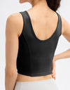 Round Neck Wide Strap Active Tank