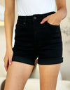 Judy Blue Full Size High Waist Tummy Control Cuffed Denim Shorts