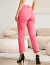 RFM Crop Dylan Full Size Tummy Control High Waist Raw Hem Jeans
