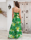 Printed Surplice Spaghetti Strap Dress