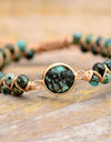 Handmade Beaded Copper Bracelet