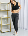 Leggings Depot Full Size Wide Waistband Cropped Joggers
