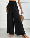 Wide Waistband Relax Fit Long Pants