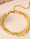 Triple-Layered Snake Chain Bracelet