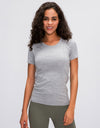 Round Neck Short Sleeve Active T-Shirt