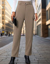 High Waist Straight Pants
