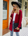 Long Sleeve Pocketed Cardigan