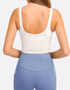 Deep V-Neck Crop Sports Bra