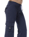 Mid Waist Pants with Pockets