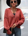 Button-Up Dropped Shoulder Cardigan