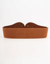 Alloy Buckle Elastic PU Belt