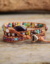 Triple-Layer Amethyst Bracelet