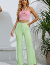 Slit High-Rise Flare Pants