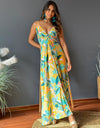 Twisted Printed V-Neck Cami Dress