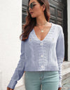 Cable-Knit Button Down Cardigan