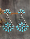 Artificial Turquoise Teardrop Earrings