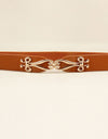 Alloy Buckle Elastic Belt