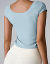 Round Neck Short Sleeve Active T-Shirt