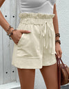 Paperbag Waist Shorts with Pockets