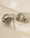 Stainless Steel C-Hoop Earrings