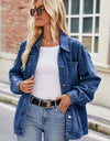 Button Up Denim Jacket with Pockets