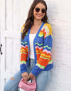 Open Front Openwork Cardigan