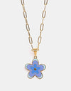 Flower Pendant Stainless Steel Necklace