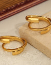 Titanium Steel Layered Wrap Ring
