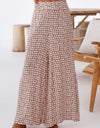 Polka Dot High Waist Wide Leg Pants with Pockets