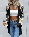 Floral Button Down Longline Cardigan