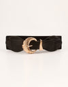 Shell Alloy Buckle Elastic Belt